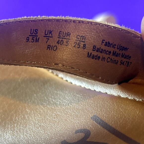 Zodiac Brown Rio‎ Espadrille Wedge Sandals Shoe Size 9.5-NEW - Picture 8 of 8